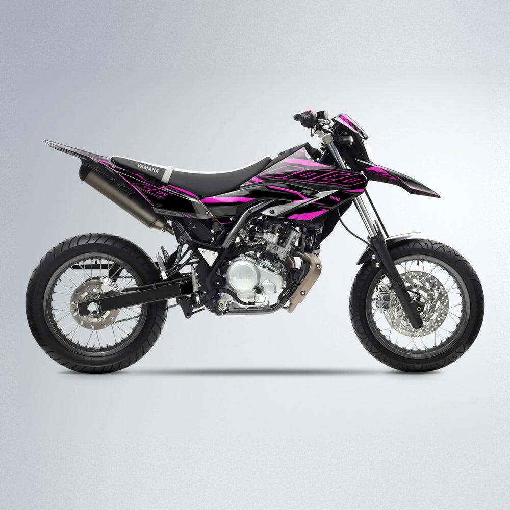 DORTOS Yamaha WR 125X supermoto graphics kit in Pink