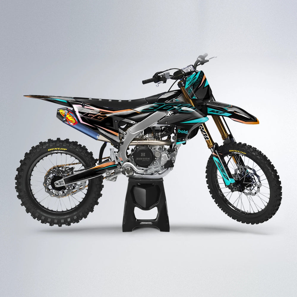 DORTOS Yamaha YZF MX motocross graphics kit in Teal