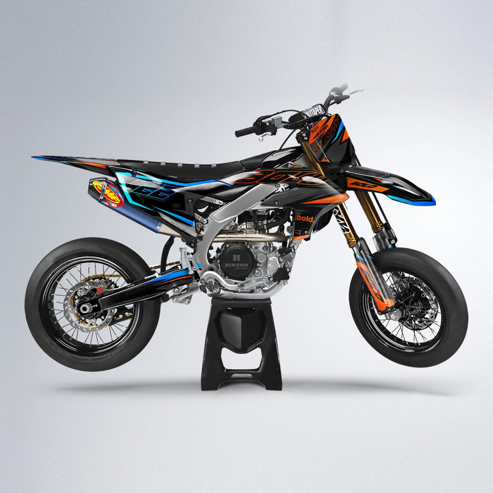 DORTOS Yamaha YZF SM supermoto graphics kit in Custom Colour