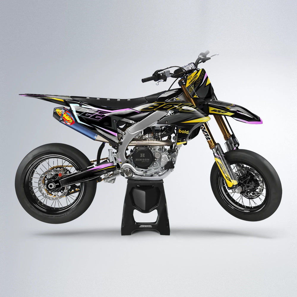 DORTOS Yamaha YZF SM supermoto graphics kit in Yellow