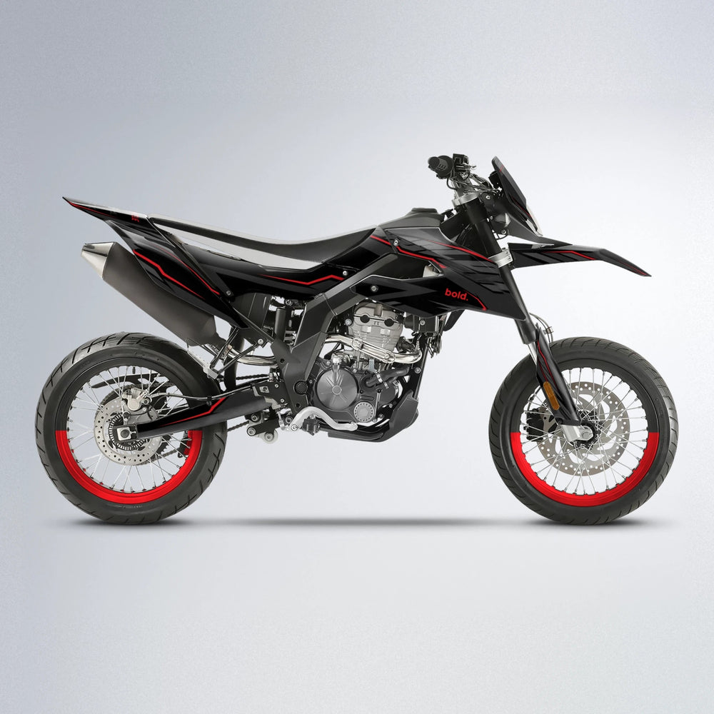 DRIFT Aprilia SX 125 supermoto graphics kit in Custom Colour