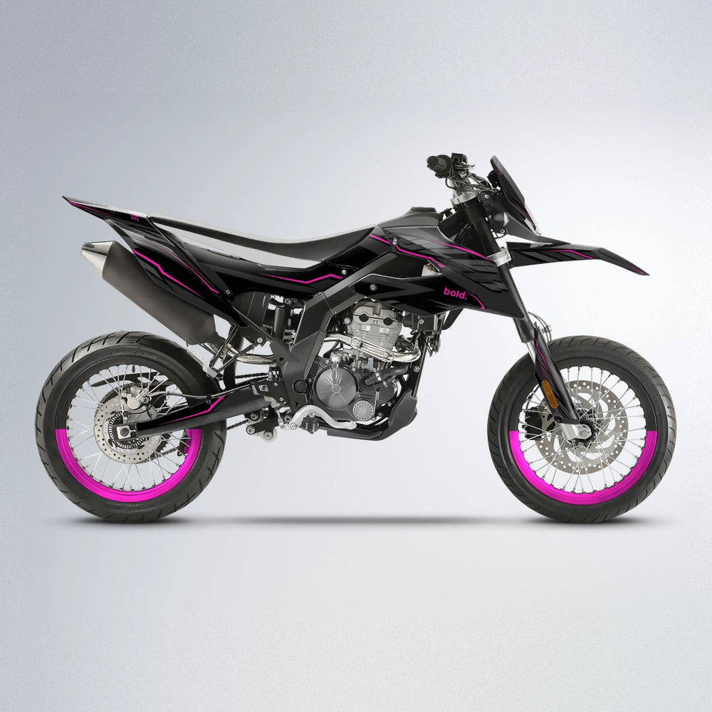 DRIFT Aprilia SX 125 supermoto graphics kit in Pink