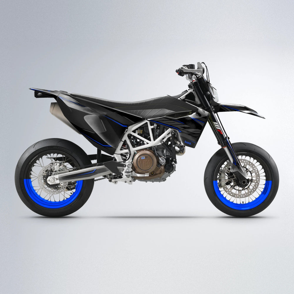 DRIFT Husqvarna 701 supermoto graphics kit in Blue