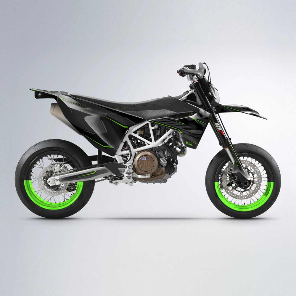 DRIFT Husqvarna 701 supermoto graphics kit in Green