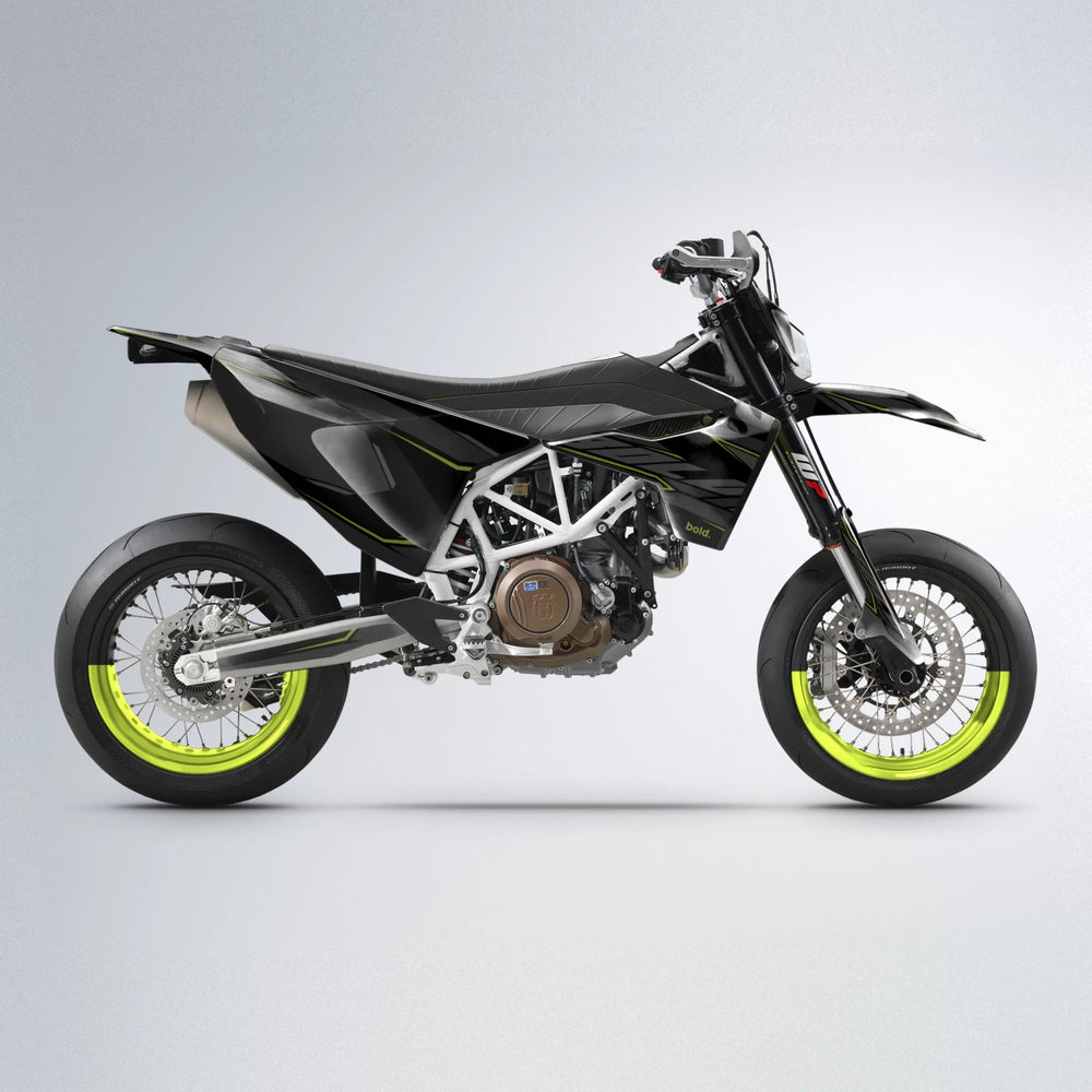 DRIFT Husqvarna 701 supermoto graphics kit in Olive