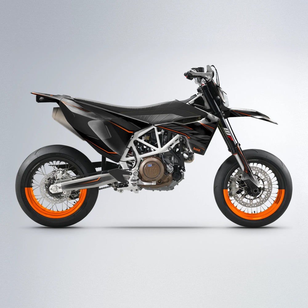 DRIFT Husqvarna 701 supermoto graphics kit in Orange
