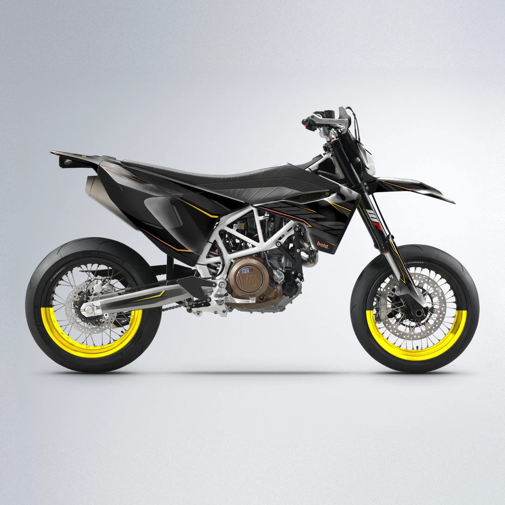 DRIFT Husqvarna 701 supermoto graphics kit in Pink & Yellow