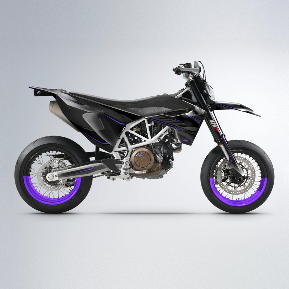 DRIFT Husqvarna 701 supermoto graphics kit in Purple