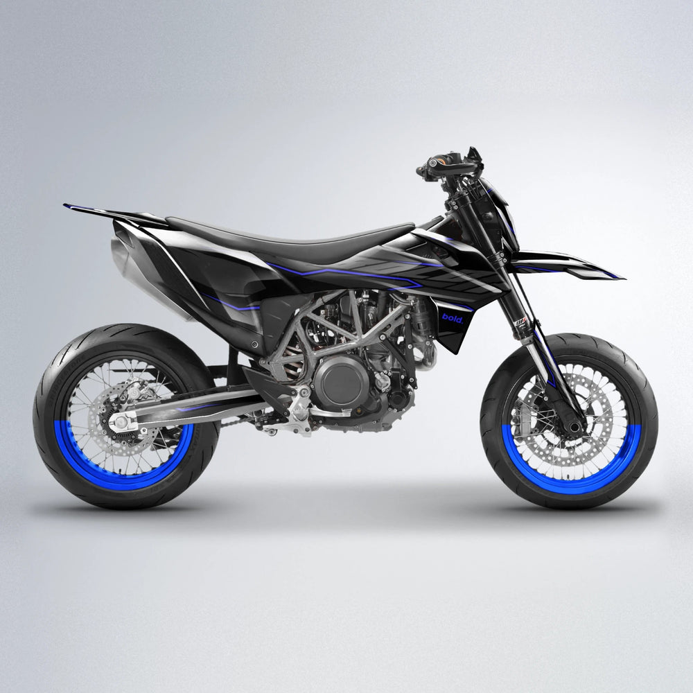 DRIFT KTM SMC 690 supermoto graphics kit in Blue