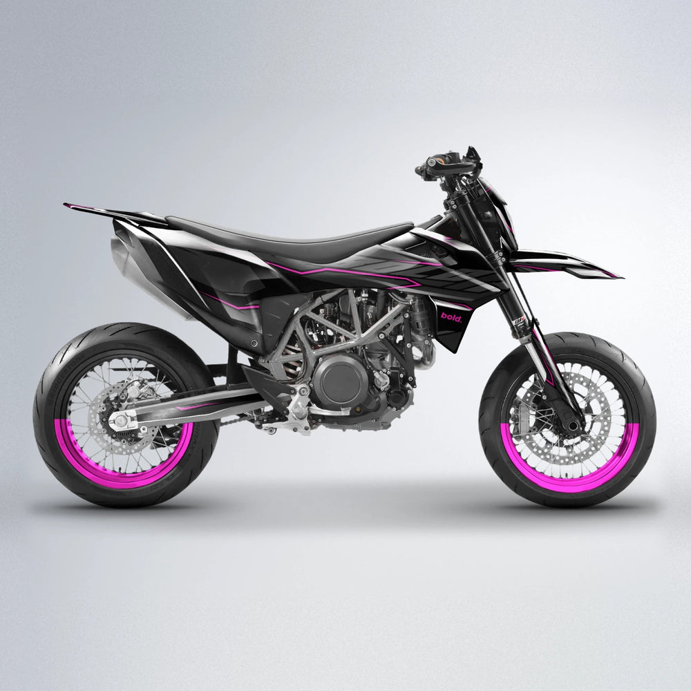 DRIFT KTM SMC 690 supermoto graphics kit in Pink