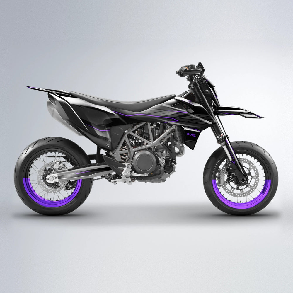 DRIFT KTM SMC 690 supermoto graphics kit in Purple