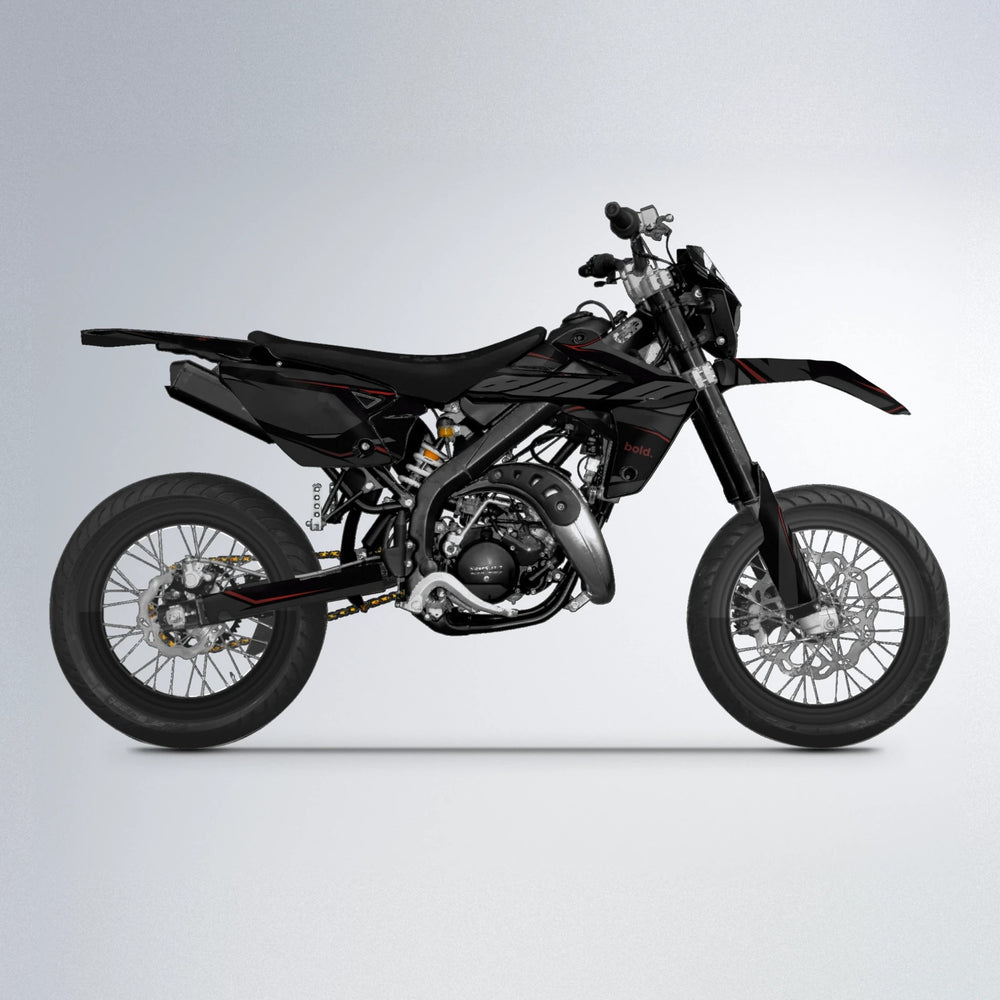 DRIFT Rieju MRT supermoto graphics kit in Black & Red