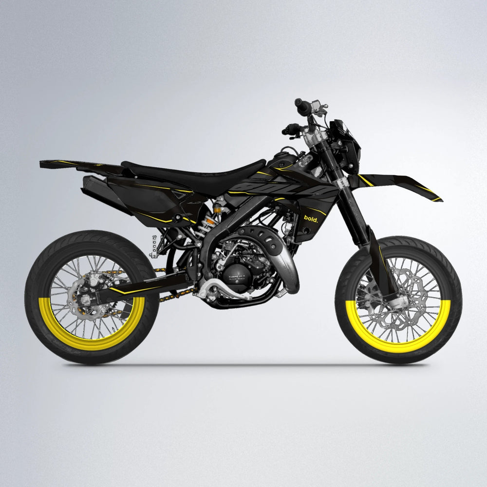 DRIFT Rieju MRT supermoto graphics kit in Yellow