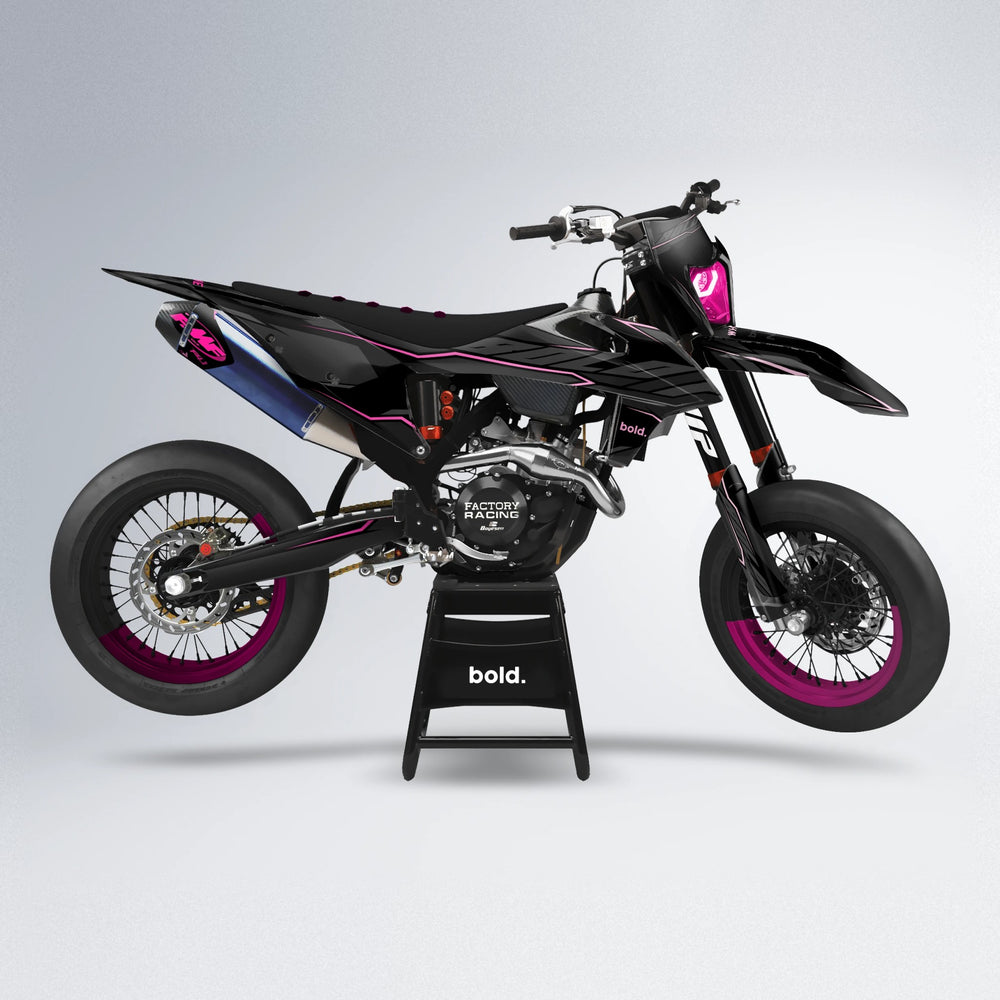 DRIFT supermoto graphics kit in Flamingo
