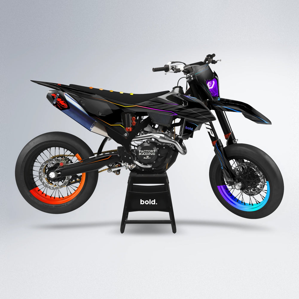 DRIFT supermoto graphics kit in Sunset Fade