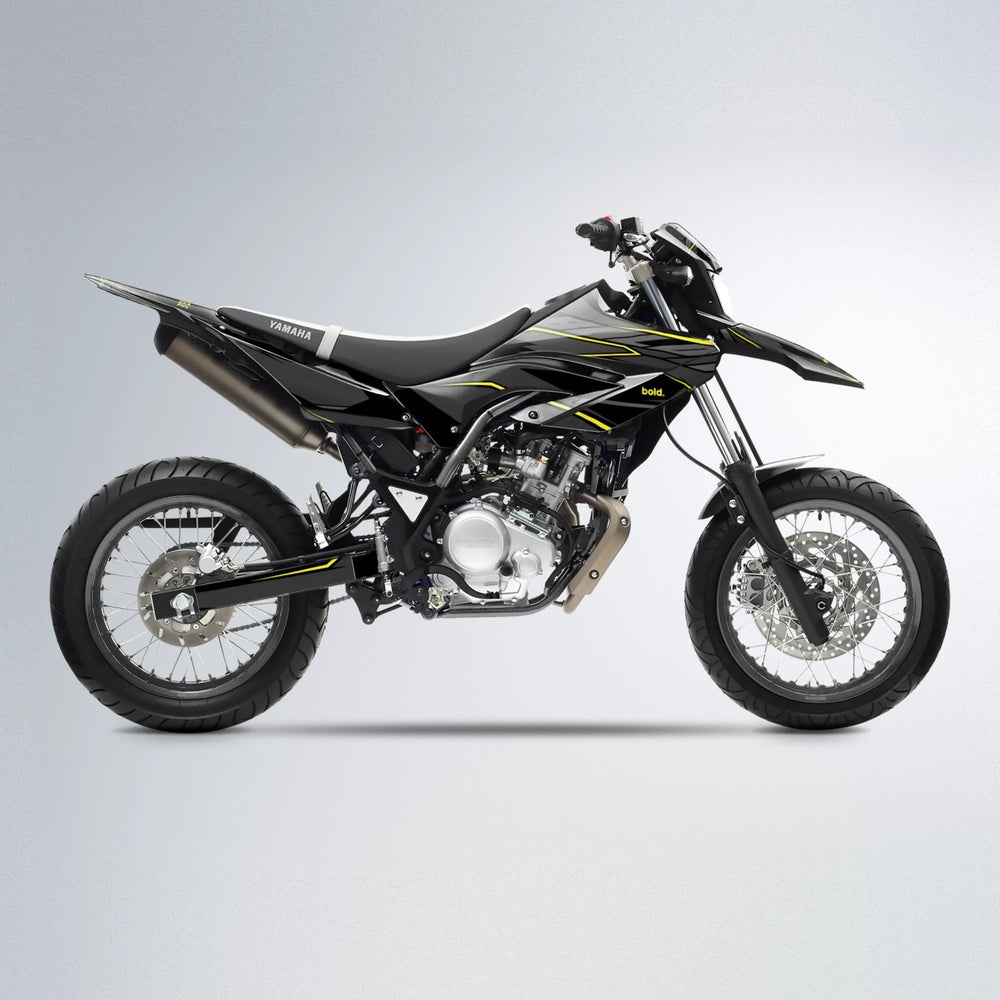 DRIFT Yamaha WR 125X supermoto graphics kit in Yellow