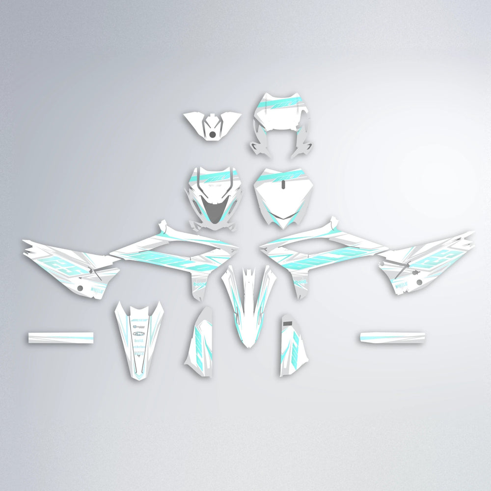 EKKE Beta graphics kit parts layout in Mint