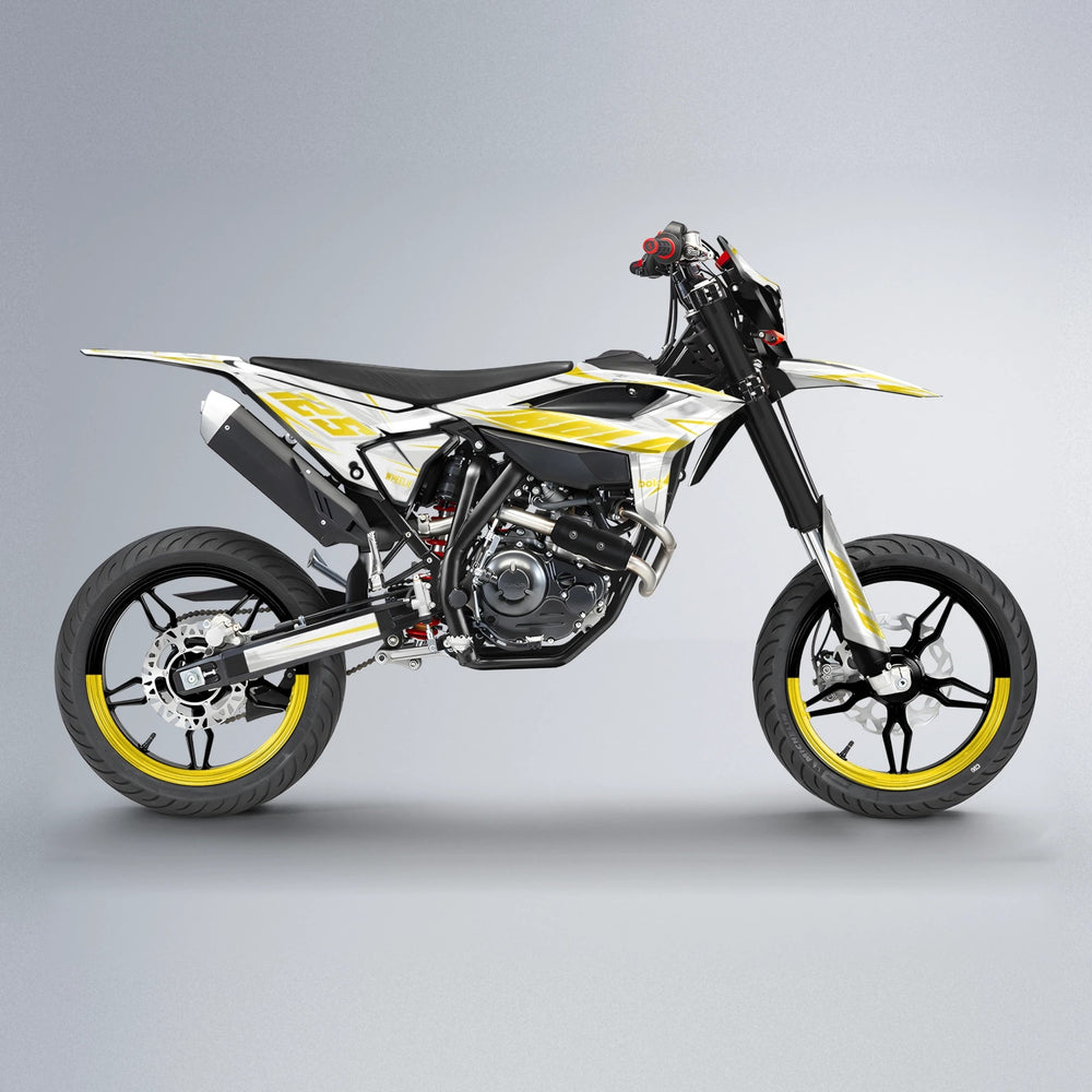 EKKE Beta supermoto graphics kit in Yellow