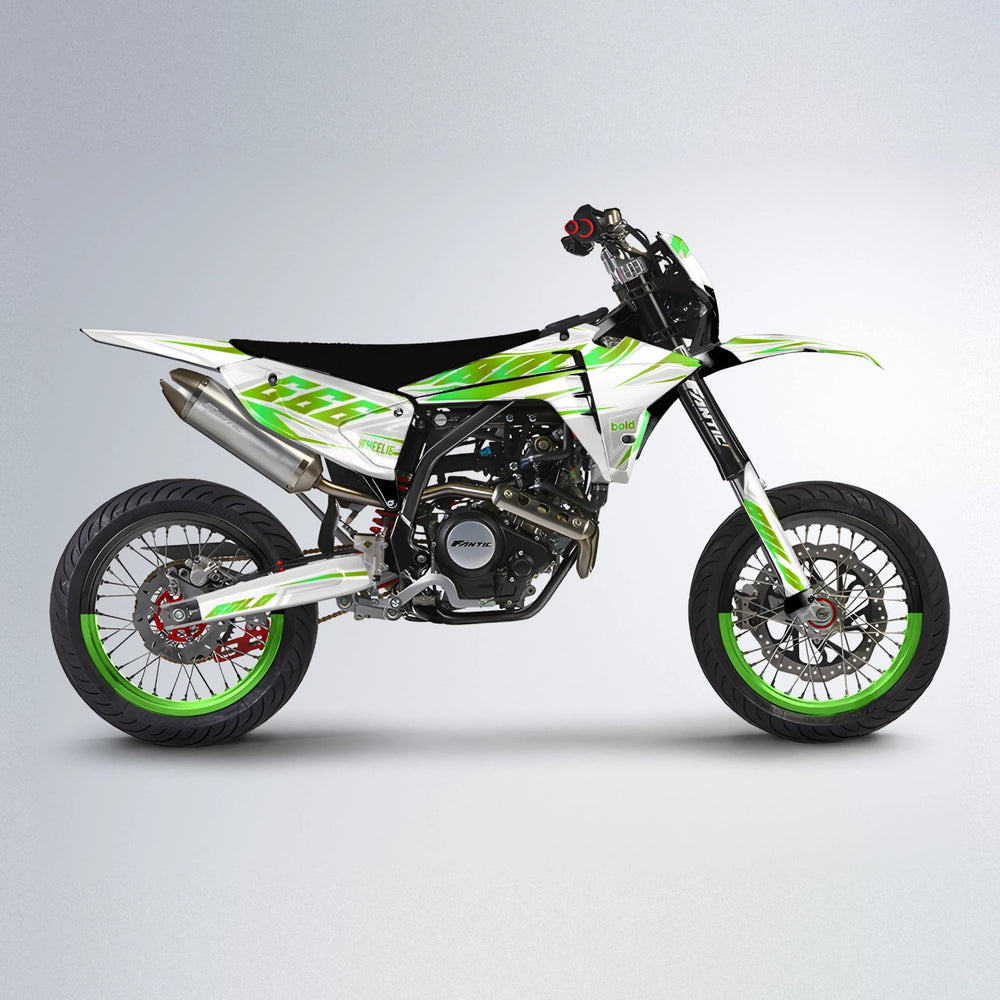 EKKE Fantic supermoto graphics kit in Green
