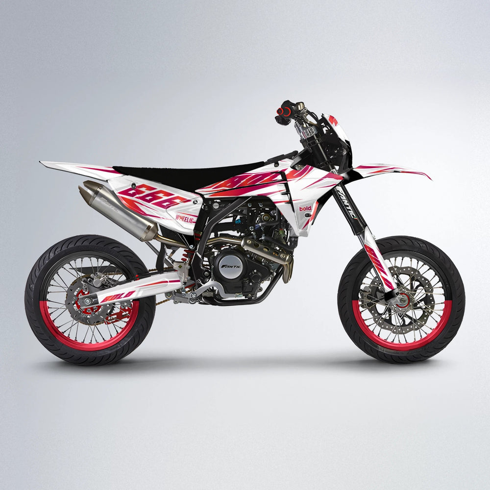 EKKE Fantic supermoto graphics kit in Red