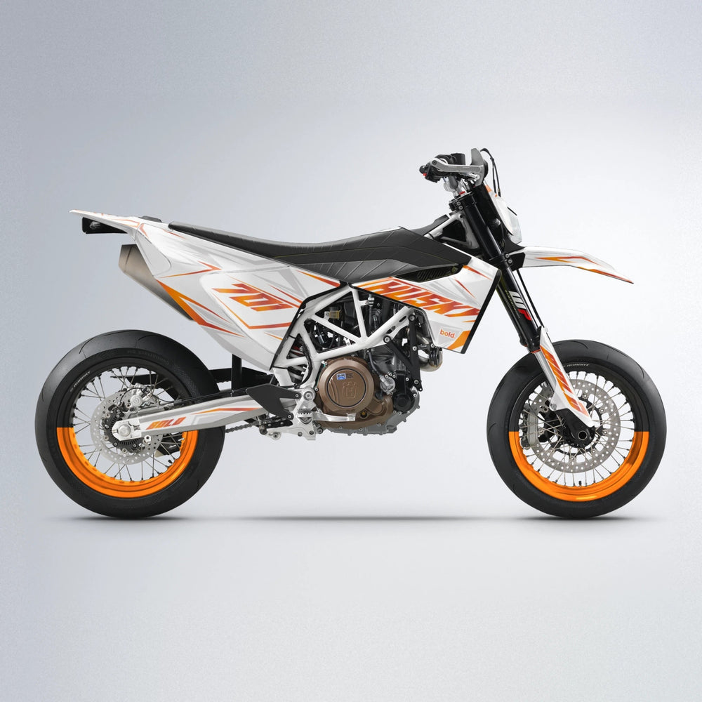 EKKE Husqvarna 701 supermoto graphics kit in Orange