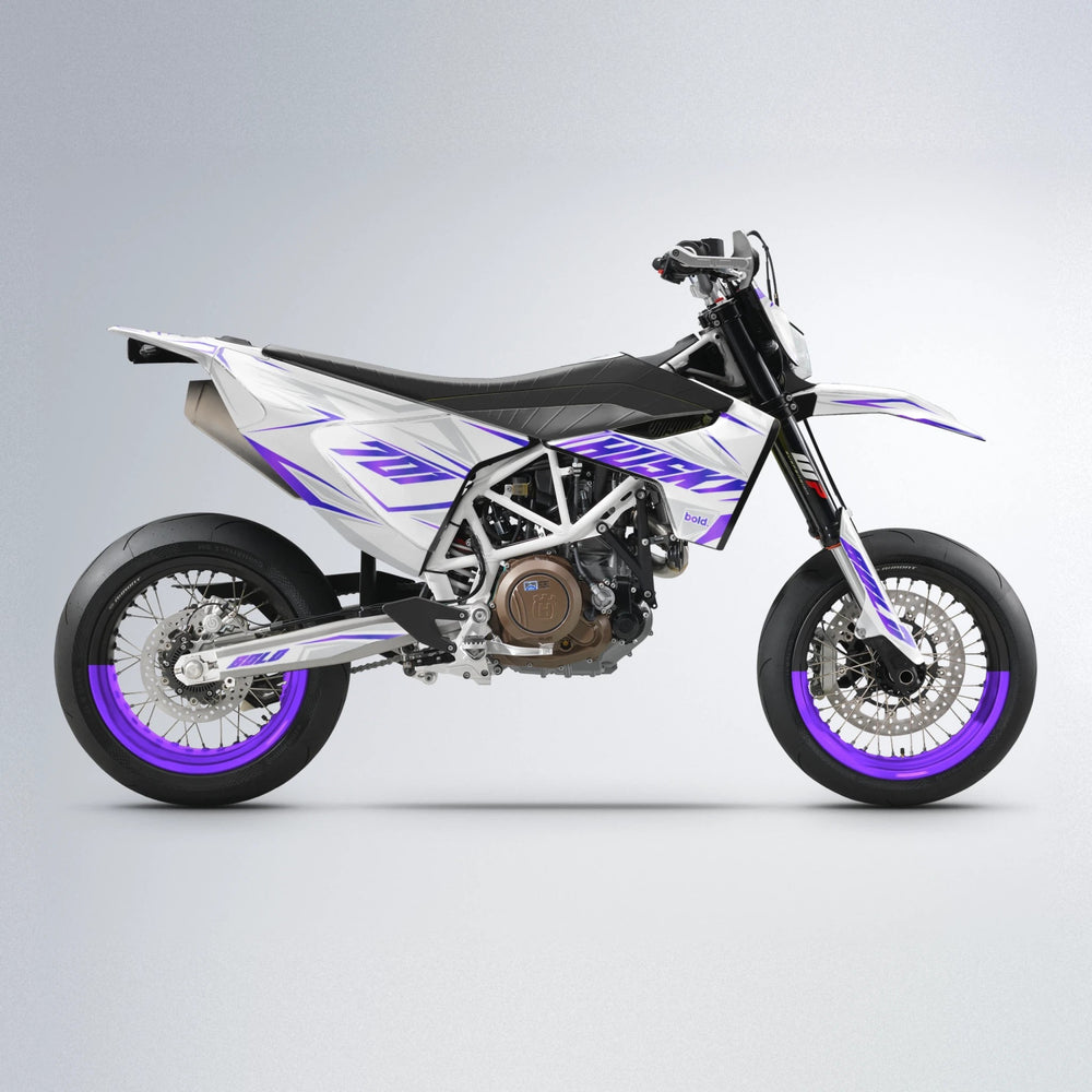 EKKE Husqvarna 701 supermoto graphics kit in Purple