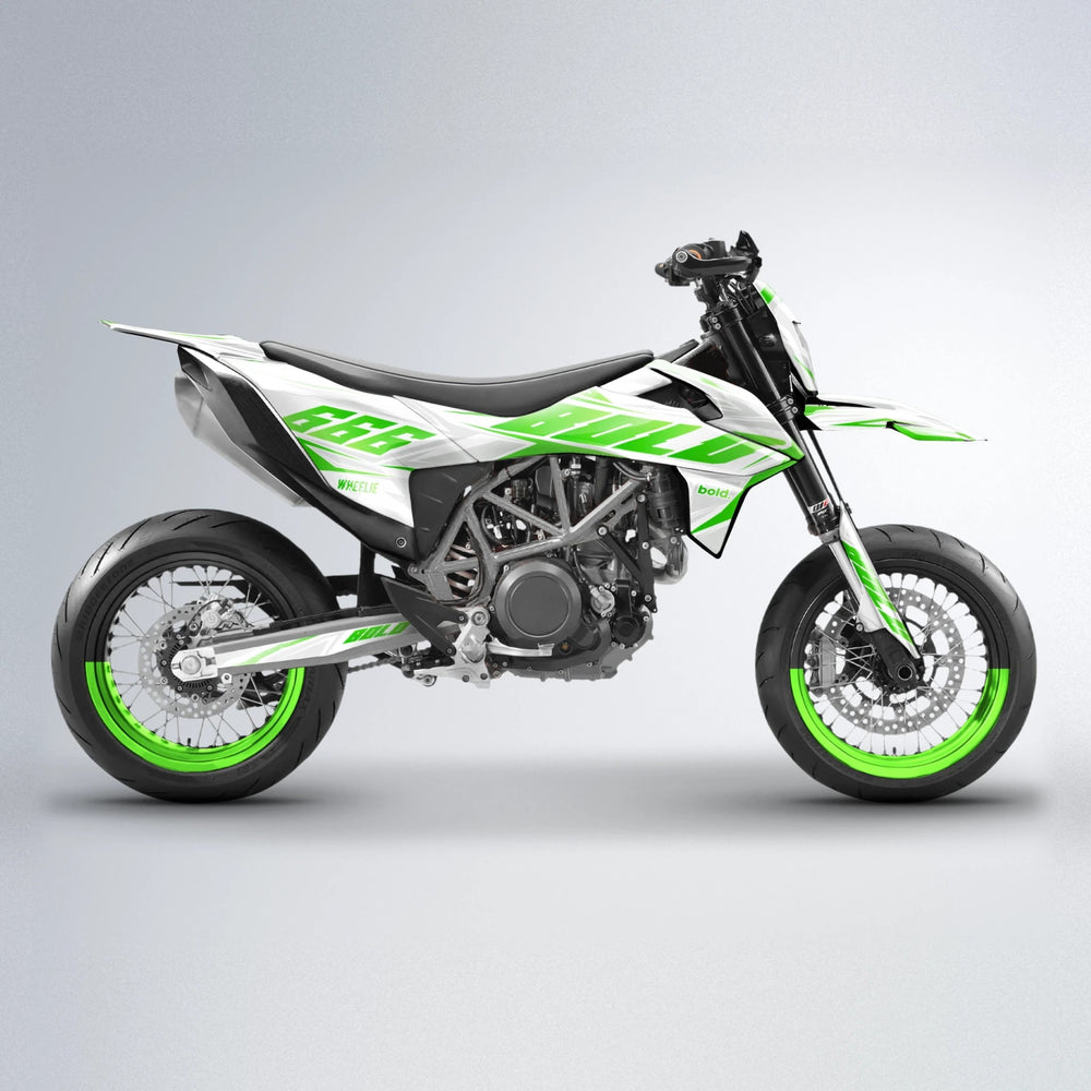 EKKE KTM SMC 690 supermoto graphics kit in Green