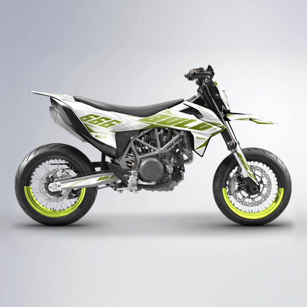 EKKE KTM SMC 690 supermoto graphics kit in Olive
