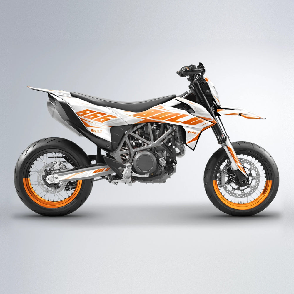 EKKE KTM SMC 690 supermoto graphics kit in Orange
