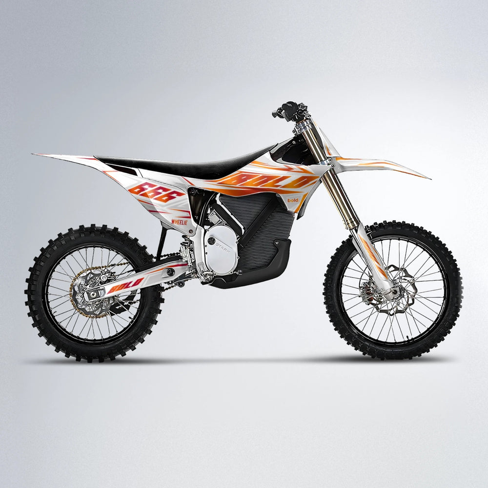 EKKE Stark Varg MX motocross graphics kit in Red & Orange