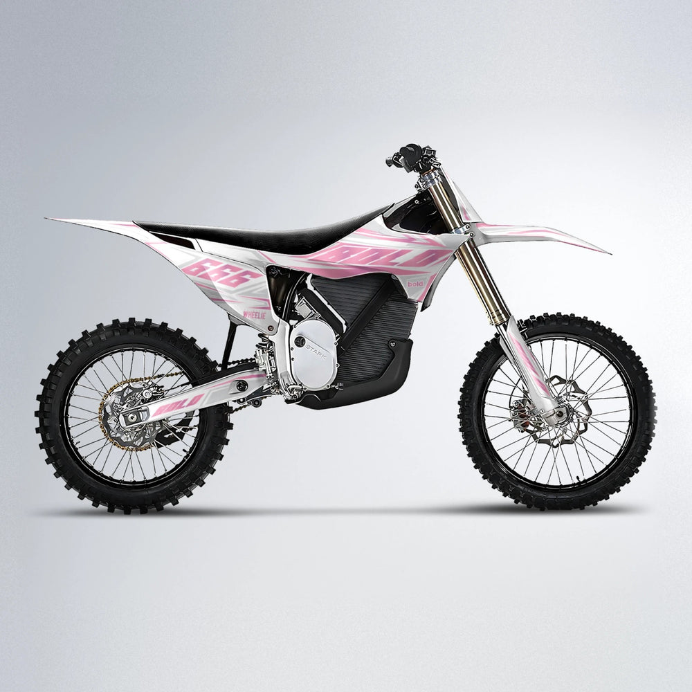 EKKE Stark Varg MX motocross graphics kit in Sakura Pink
