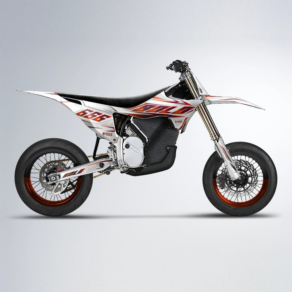 EKKE Stark Varg SM supermoto graphics kit in Black & Red