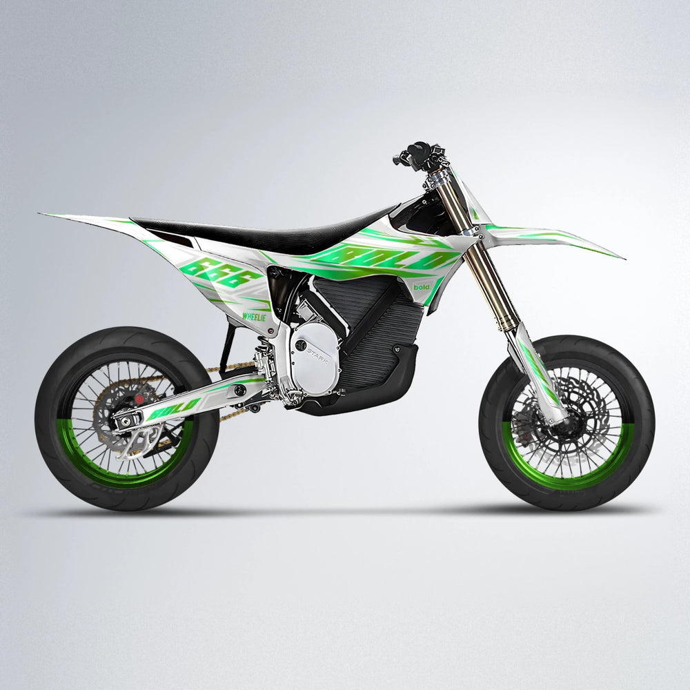 EKKE Stark Varg SM supermoto graphics kit in Green