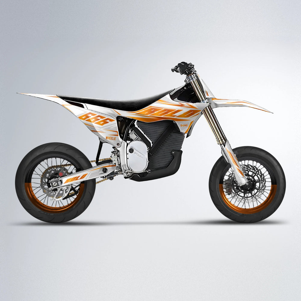 EKKE Stark Varg SM supermoto graphics kit in Orange