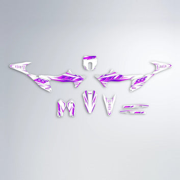 EKKE Stark Varg SM graphics kit parts layout in Purple