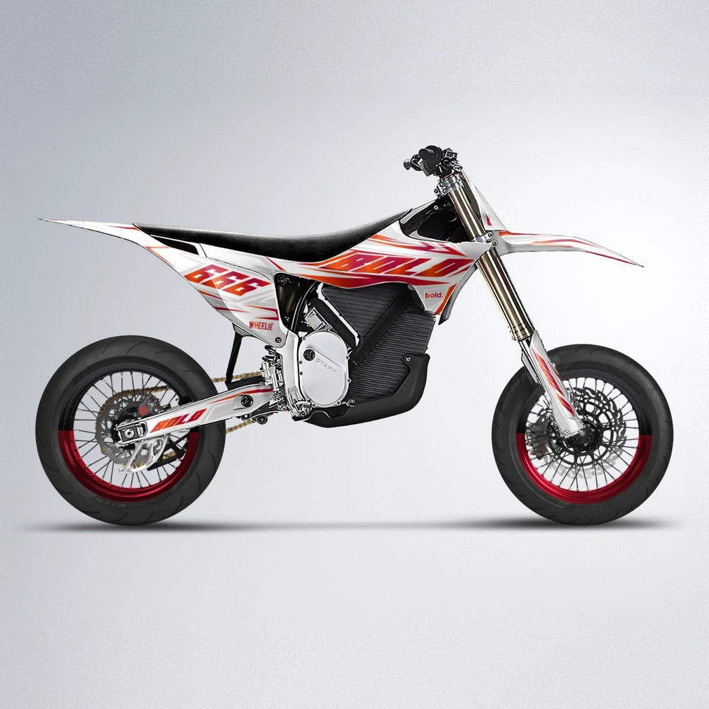 EKKE Stark Varg SM supermoto graphics kit in Red