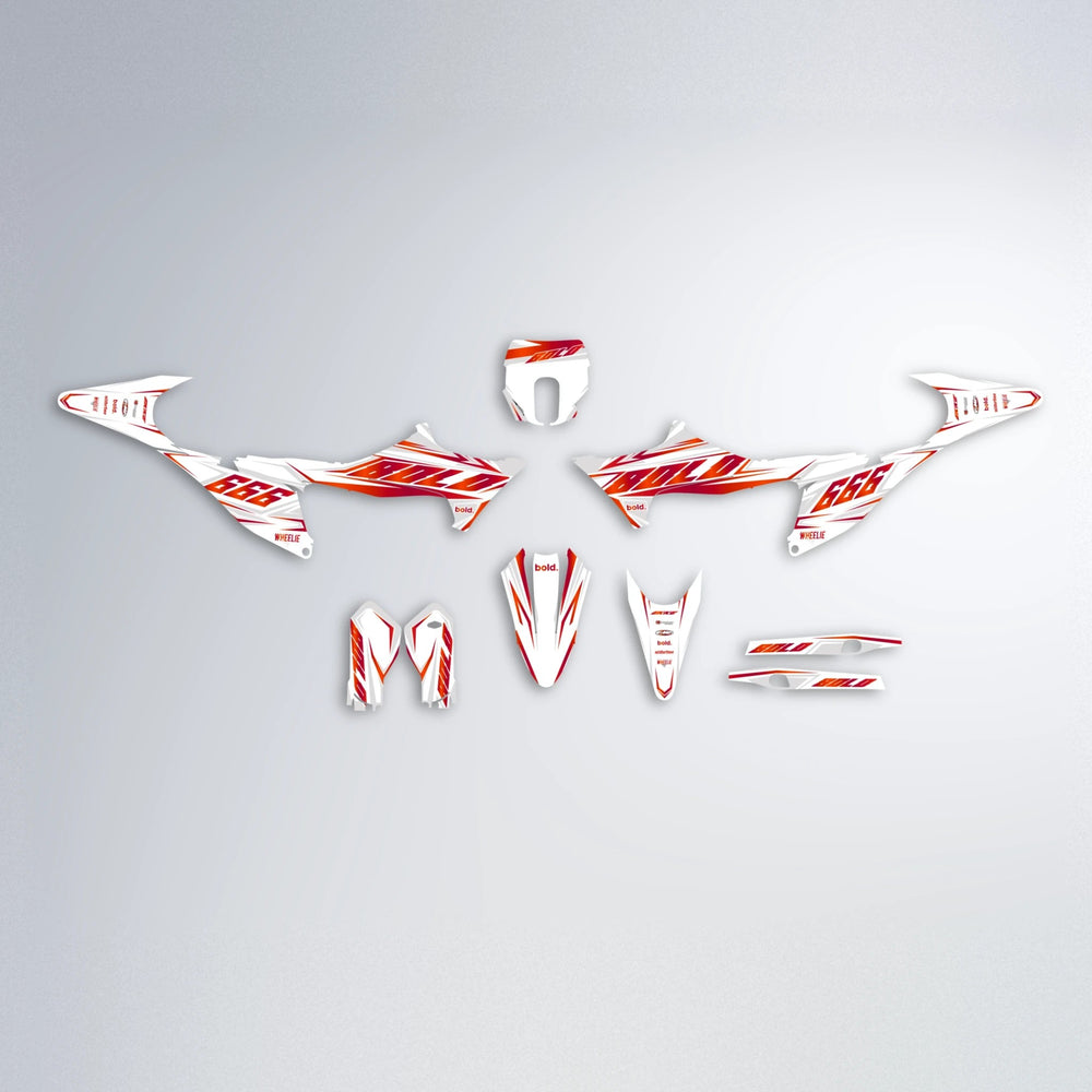 EKKE Stark Varg SM graphics kit parts layout in Red