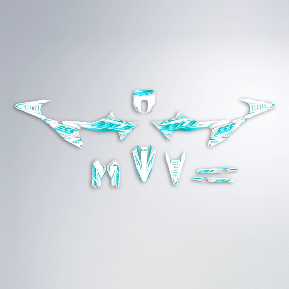 EKKE Stark Varg SM graphics kit parts layout in Teal