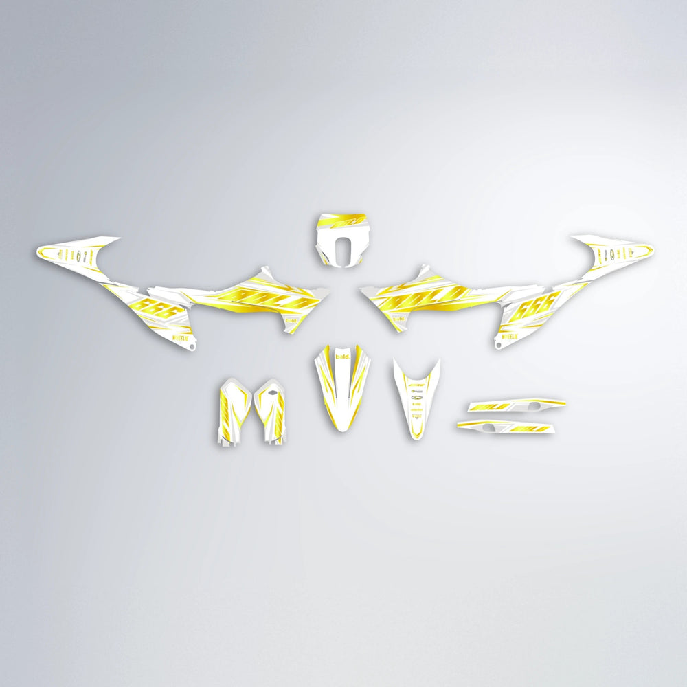 EKKE Stark Varg SM graphics kit parts layout in Yellow