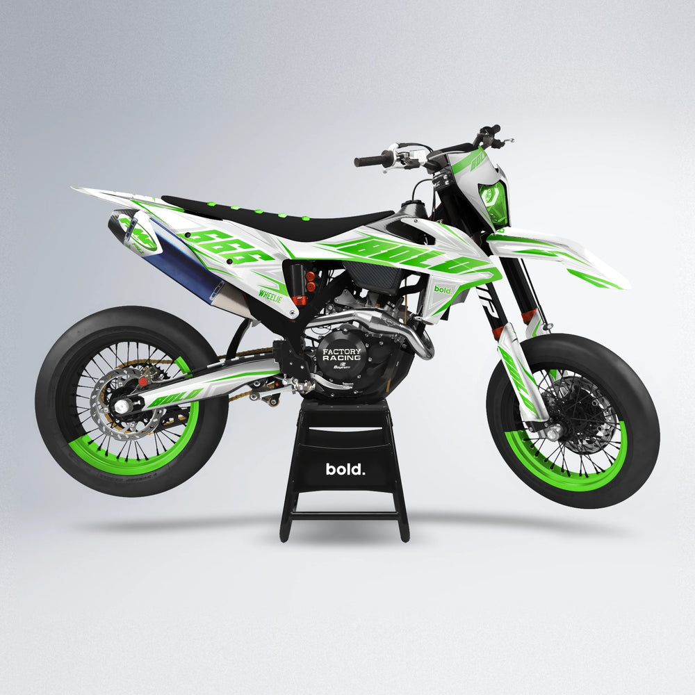 EKKE supermoto graphics kit in Green
