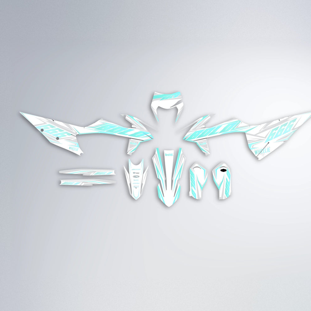 EKKE graphics kit parts layout in Mint