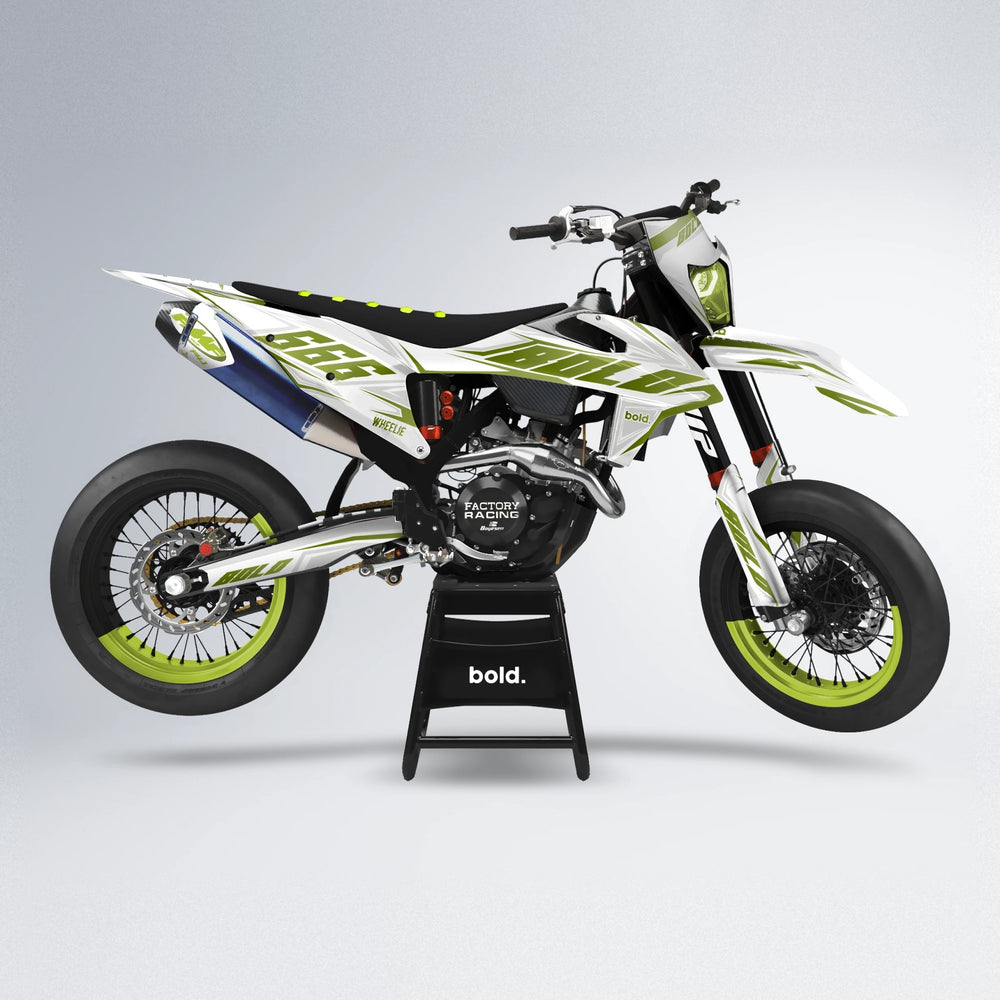EKKE supermoto graphics kit in Olive