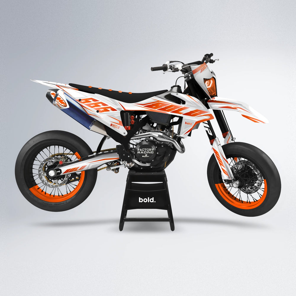 EKKE supermoto graphics kit in Orange