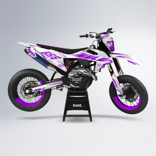 EKKE supermoto graphics kit in Purple