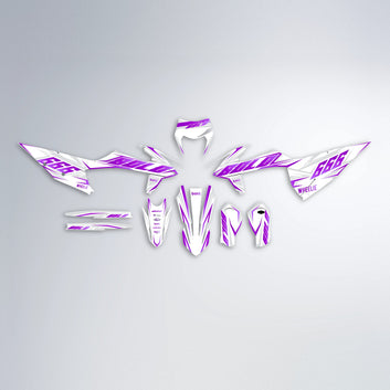 EKKE graphics kit parts layout in Purple