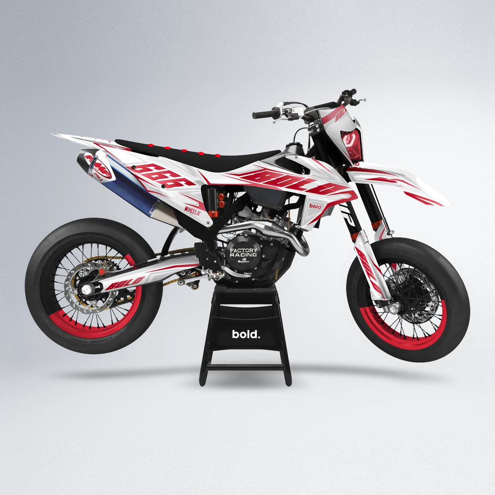 EKKE supermoto graphics kit in Red
