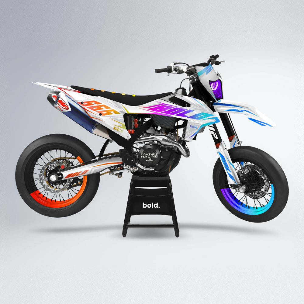 EKKE supermoto graphics kit in Sunset Fade