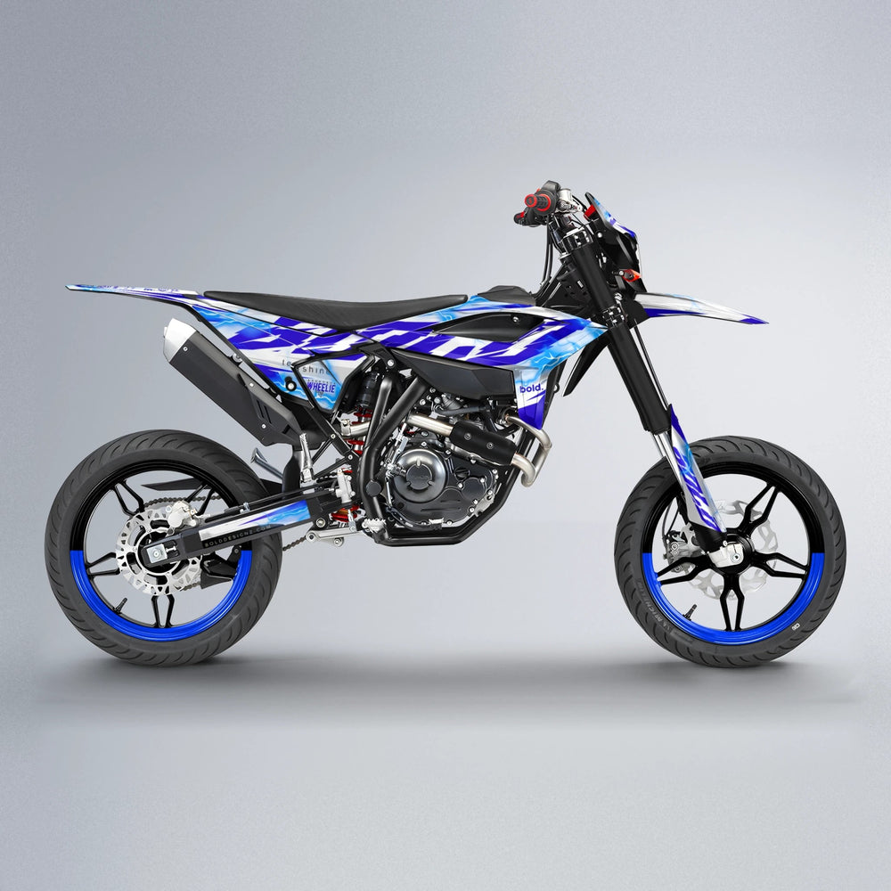EKKE V2 Beta supermoto graphics kit in Blue