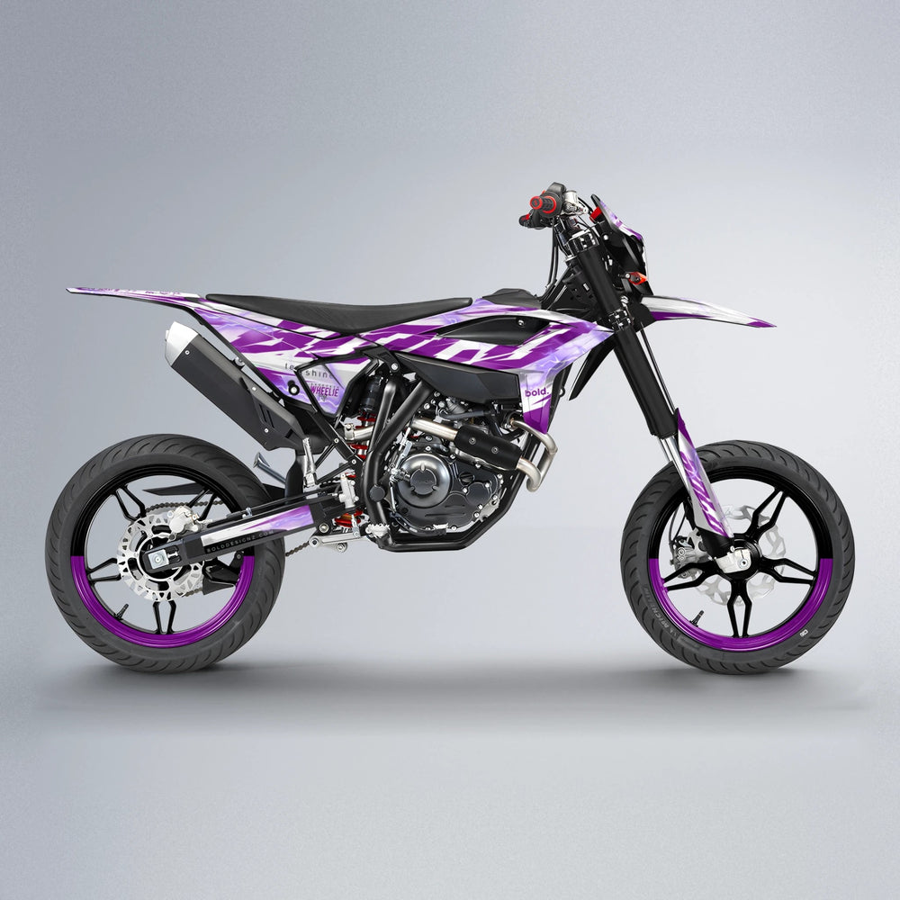EKKE V2 Beta supermoto graphics kit in Pink