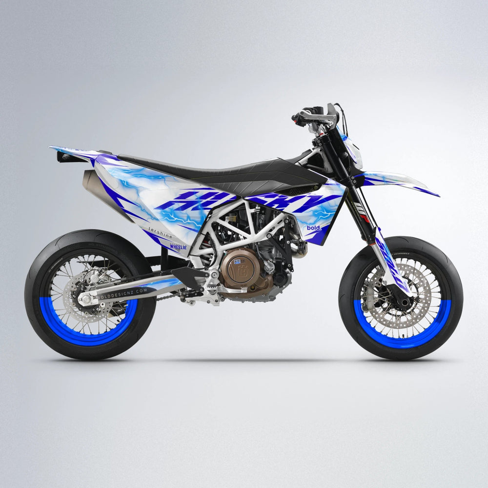 EKKE V2 Husqvarna 701 supermoto graphics kit in Blue